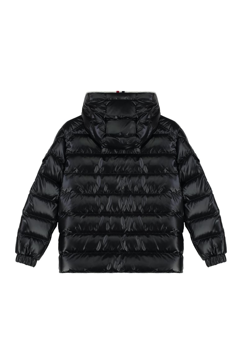ganzoring hooded full-zip down jacket by Selfnex