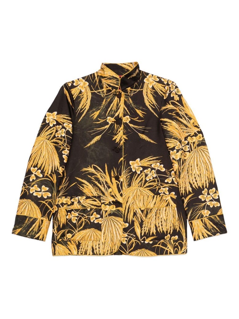 printed silk shirt by Selfnex