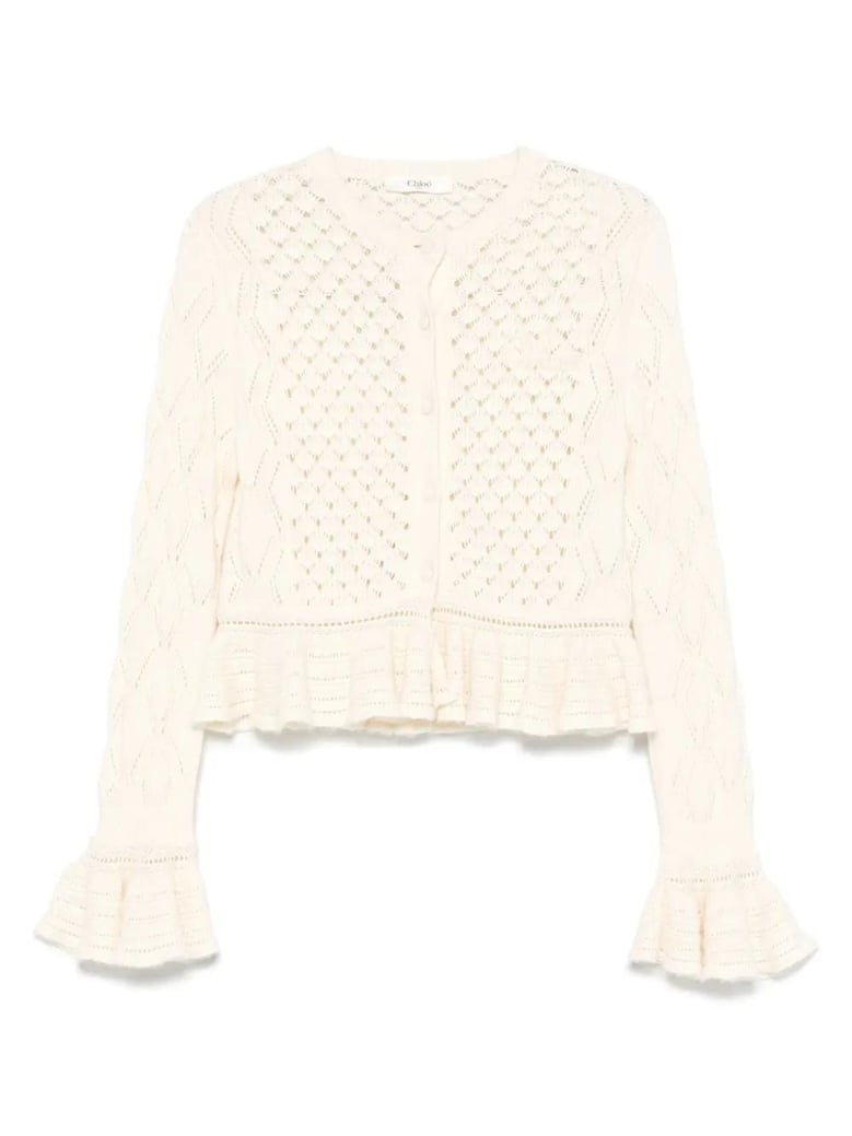 cotton blend cardigan by Selfnex