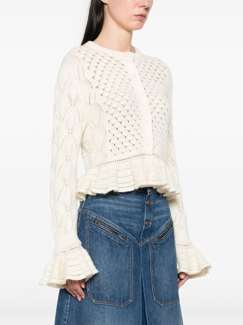 cotton blend cardigan by Selfnex