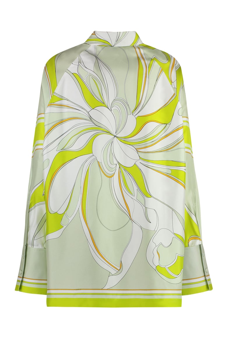 printed silk shirt by Selfnex
