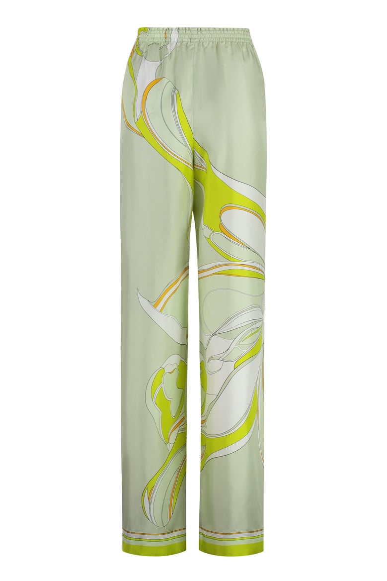 printed silk pants by Selfnex