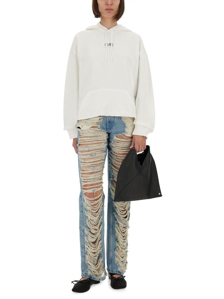 white cotton sweatshirts by Selfnex