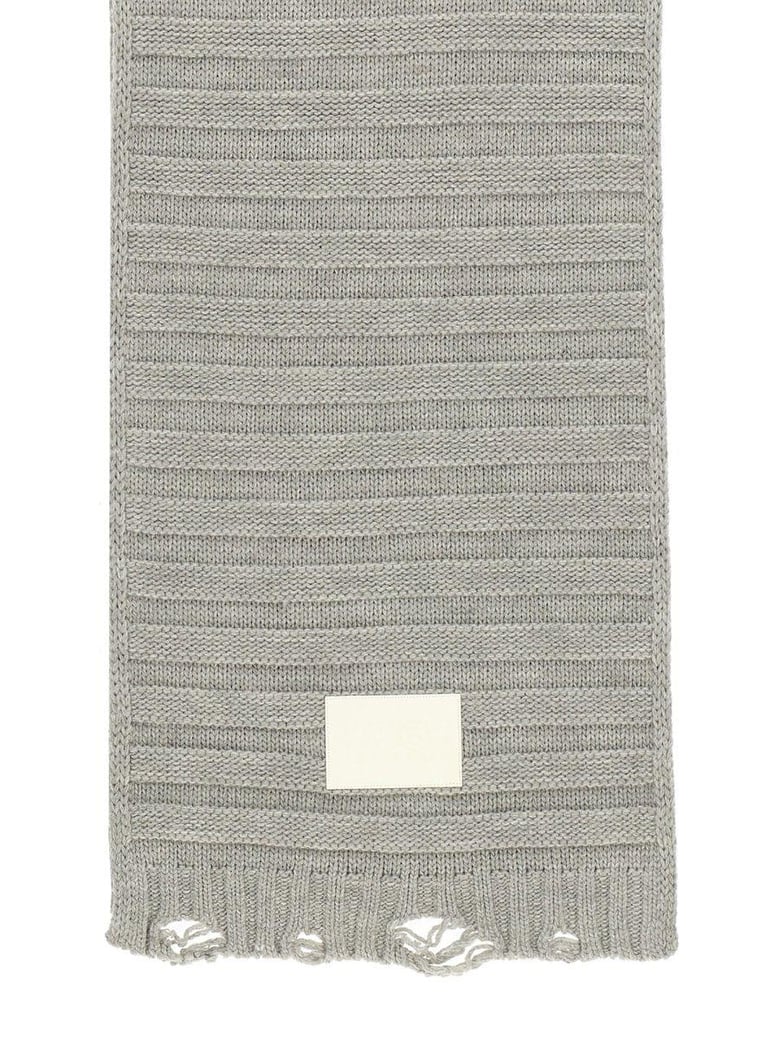 grey wool acrylic scarves by Selfnex