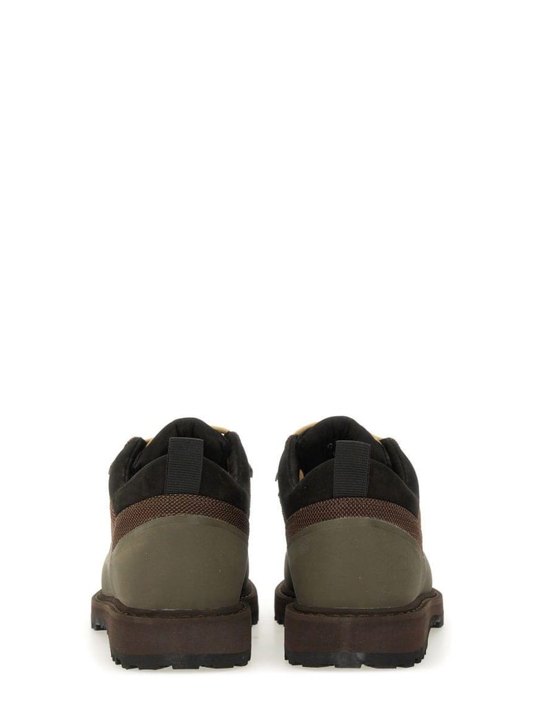 brown polyester cow leather boots by Selfnex