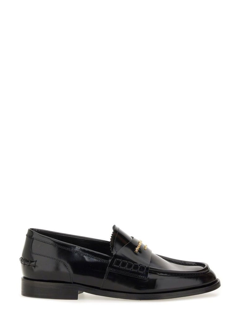 black calf leather loafers by Selfnex