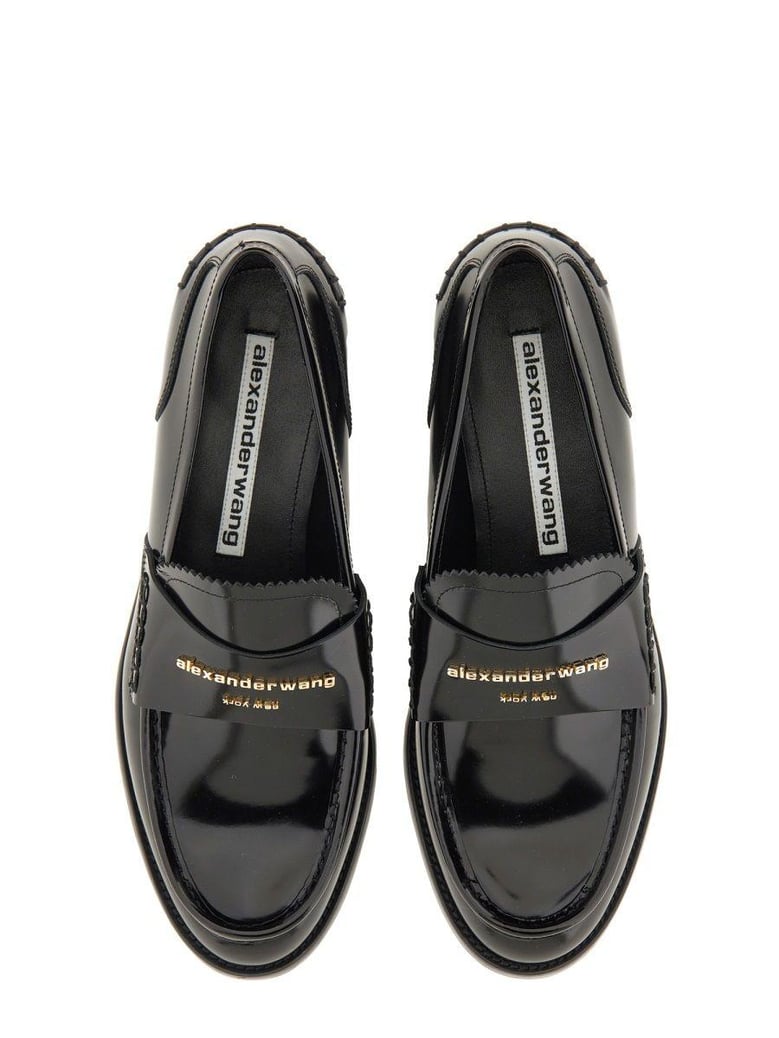 black calf leather loafers by Selfnex