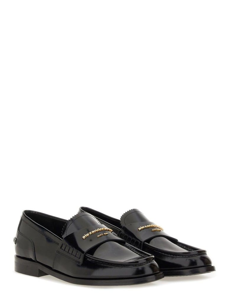 black calf leather loafers by Selfnex
