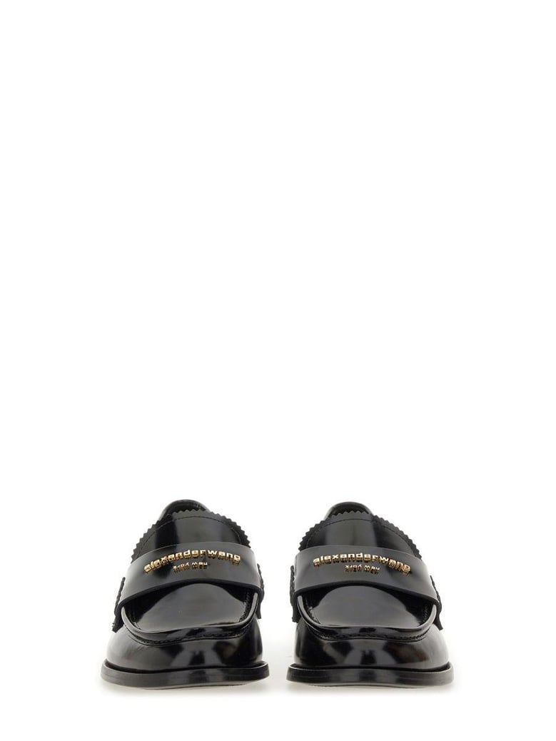 black calf leather loafers by Selfnex