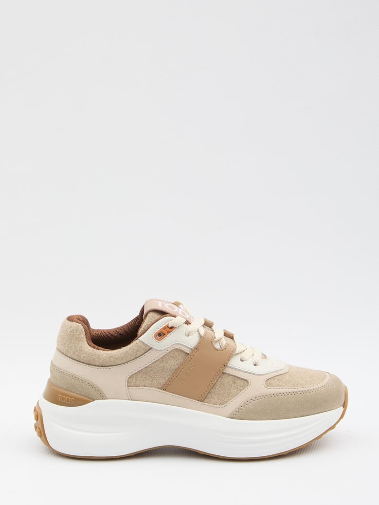 sneakers in fabric and suede leather by Selfnex