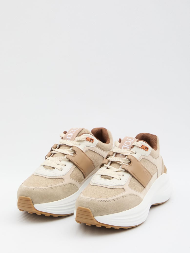 sneakers in fabric and suede leather by Selfnex