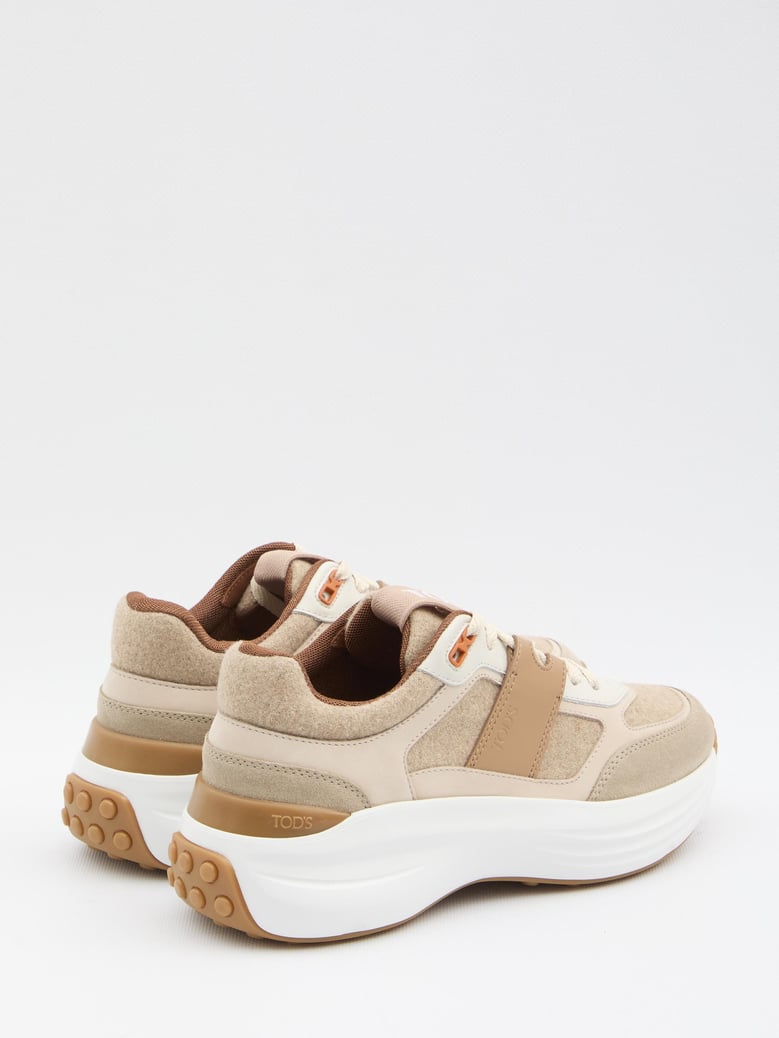 sneakers in fabric and suede leather by Selfnex