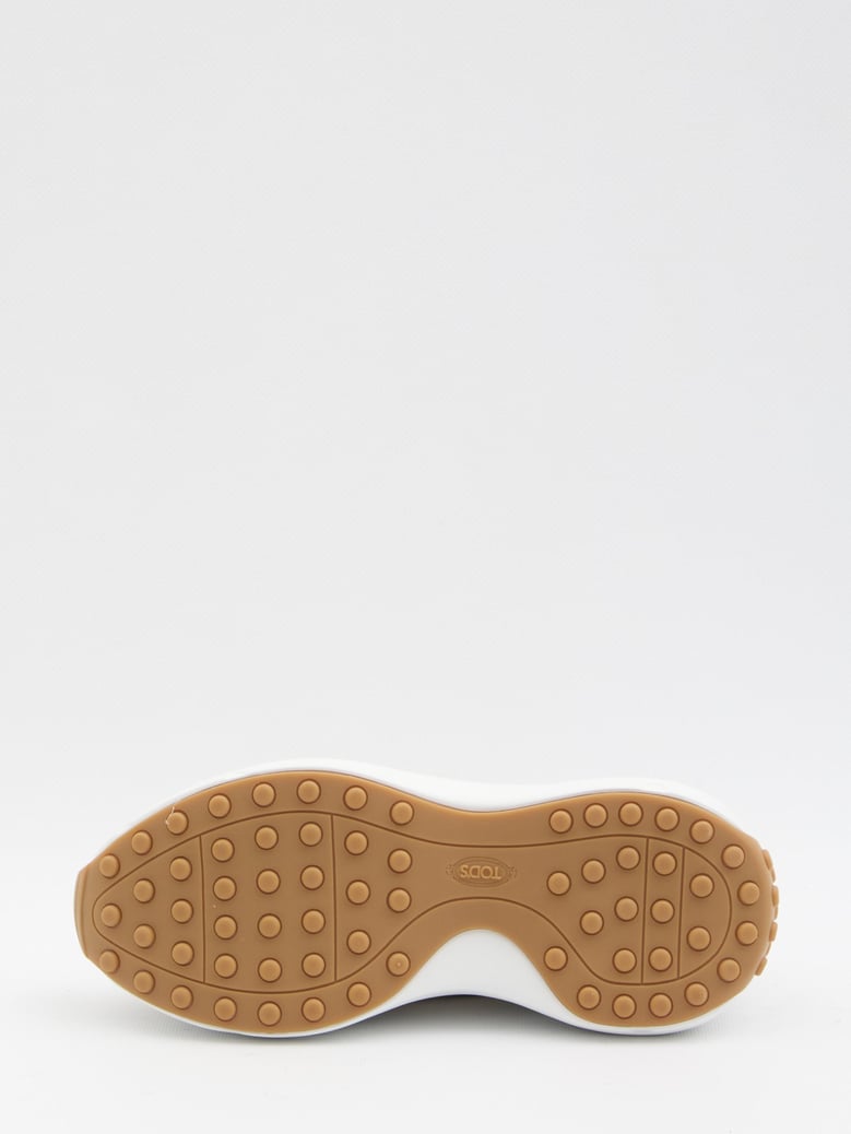 sneakers in fabric and suede leather by Selfnex