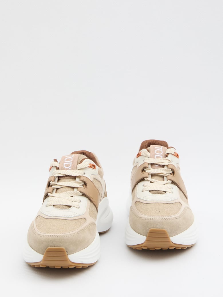sneakers in fabric and suede leather by Selfnex