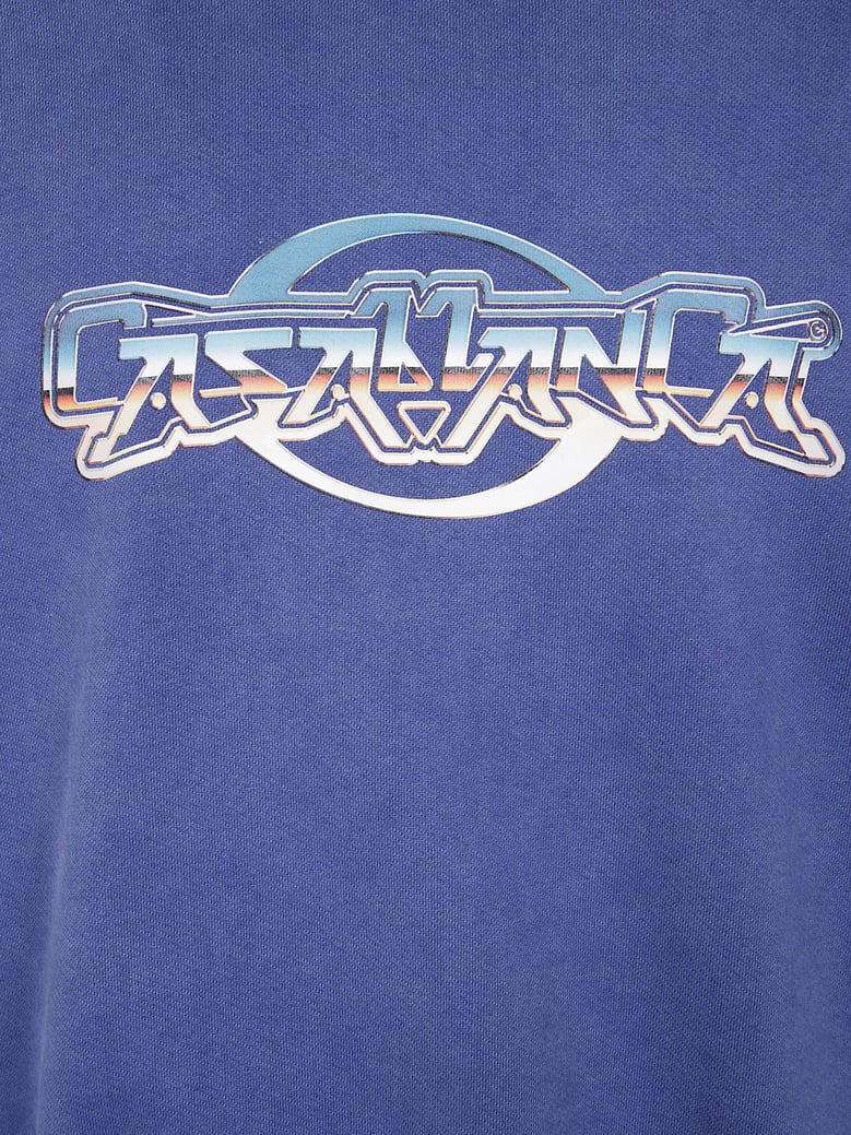 chrome text printed sweatshirt by Selfnex