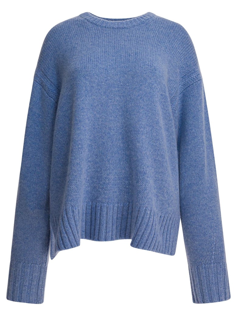 light blue cashmere knitwear by Selfnex