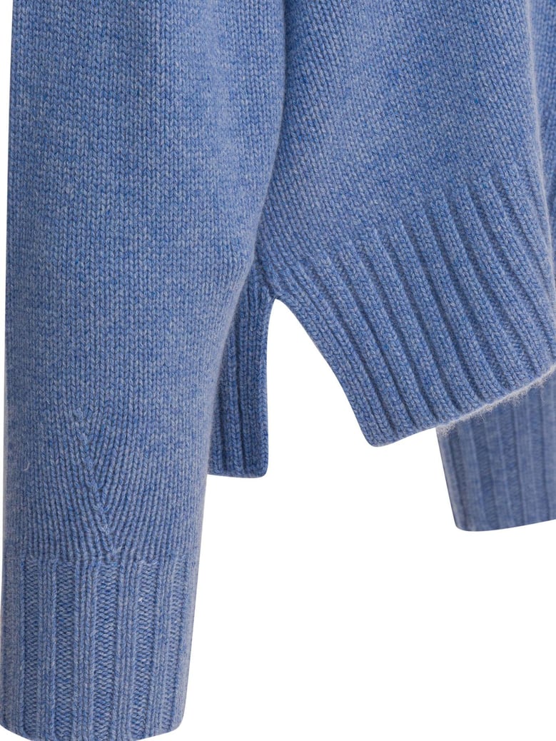 light blue cashmere knitwear by Selfnex