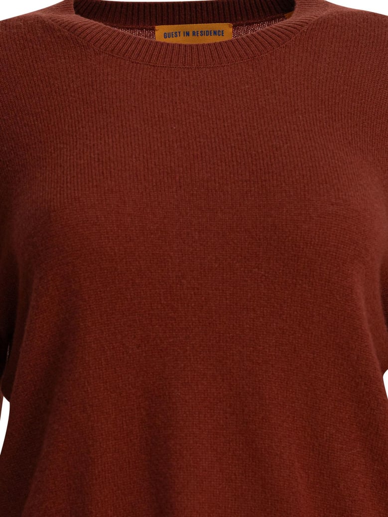 brown cashmere knitwear by Selfnex