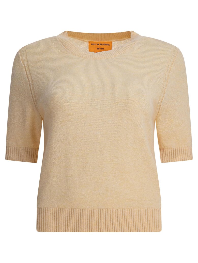 yellow cashmere t-shirt by Selfnex