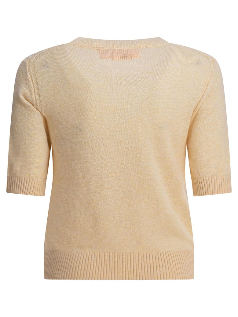 yellow cashmere t-shirt by Selfnex