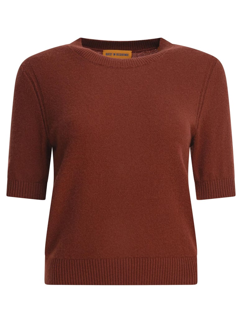 brown cashmere t-shirt by Selfnex