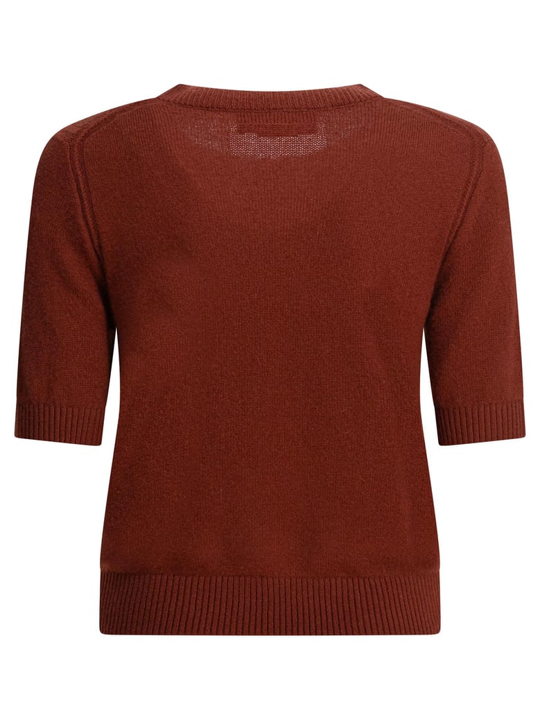 brown cashmere t-shirt by Selfnex