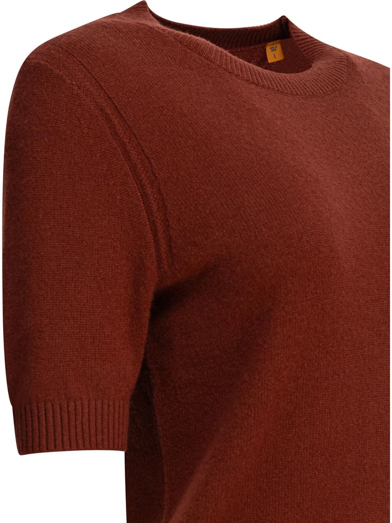 brown cashmere t-shirt by Selfnex