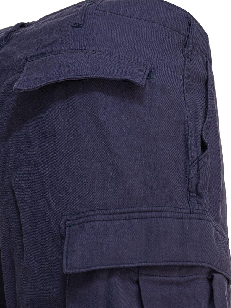 linen cargo shorts by Selfnex
