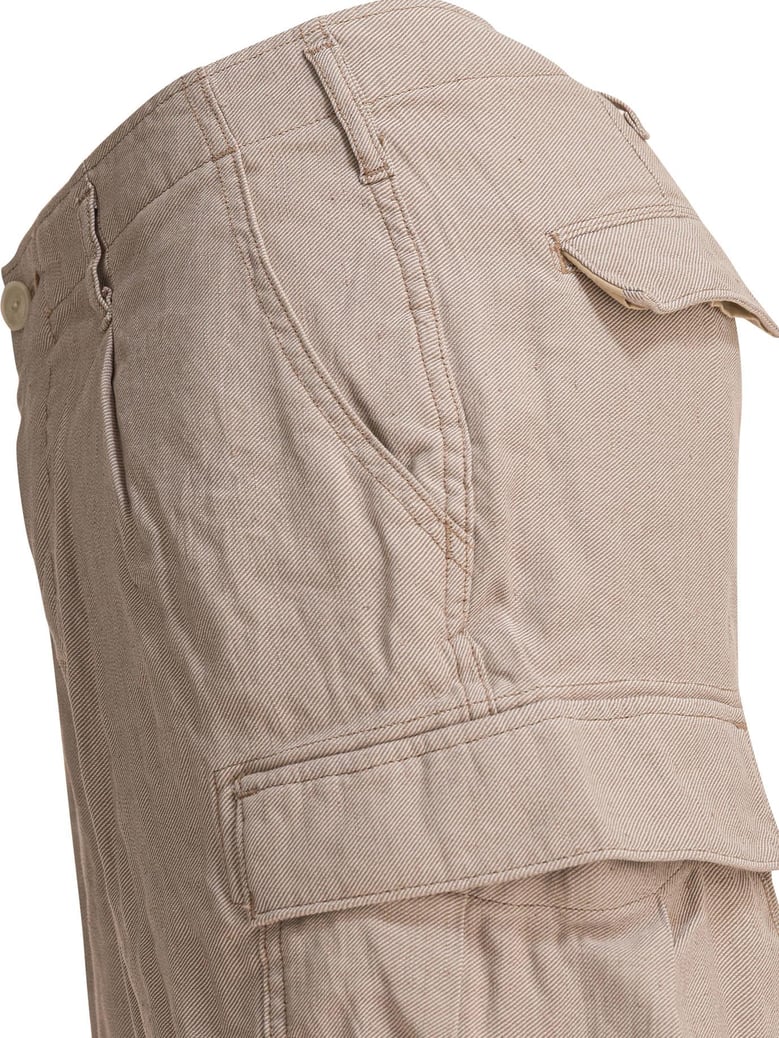 linen cargo shorts by Selfnex