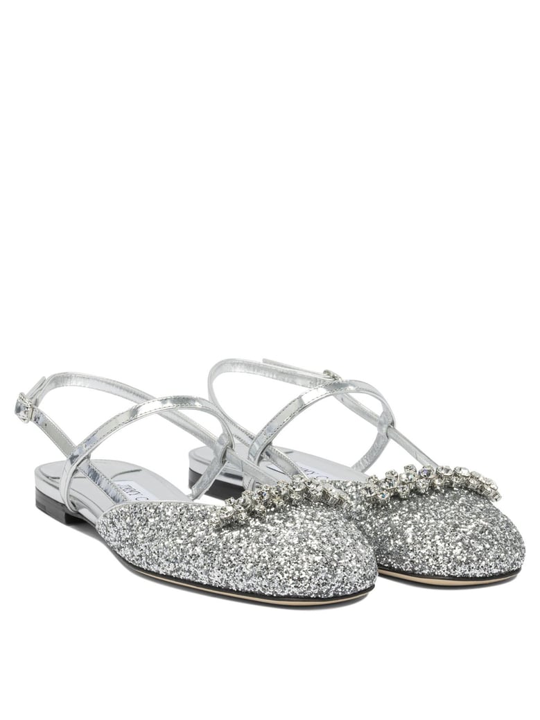 silver calf sandals by Selfnex