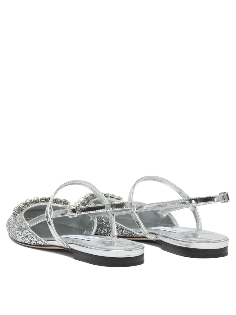 silver calf sandals by Selfnex