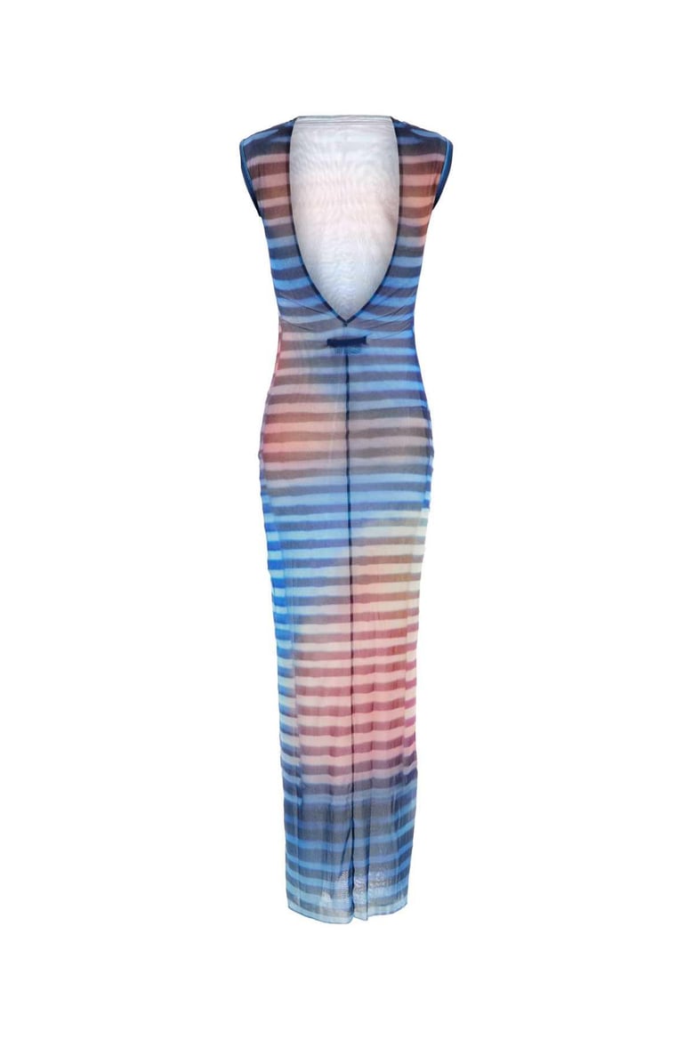 printed tulle the air dress by Selfnex