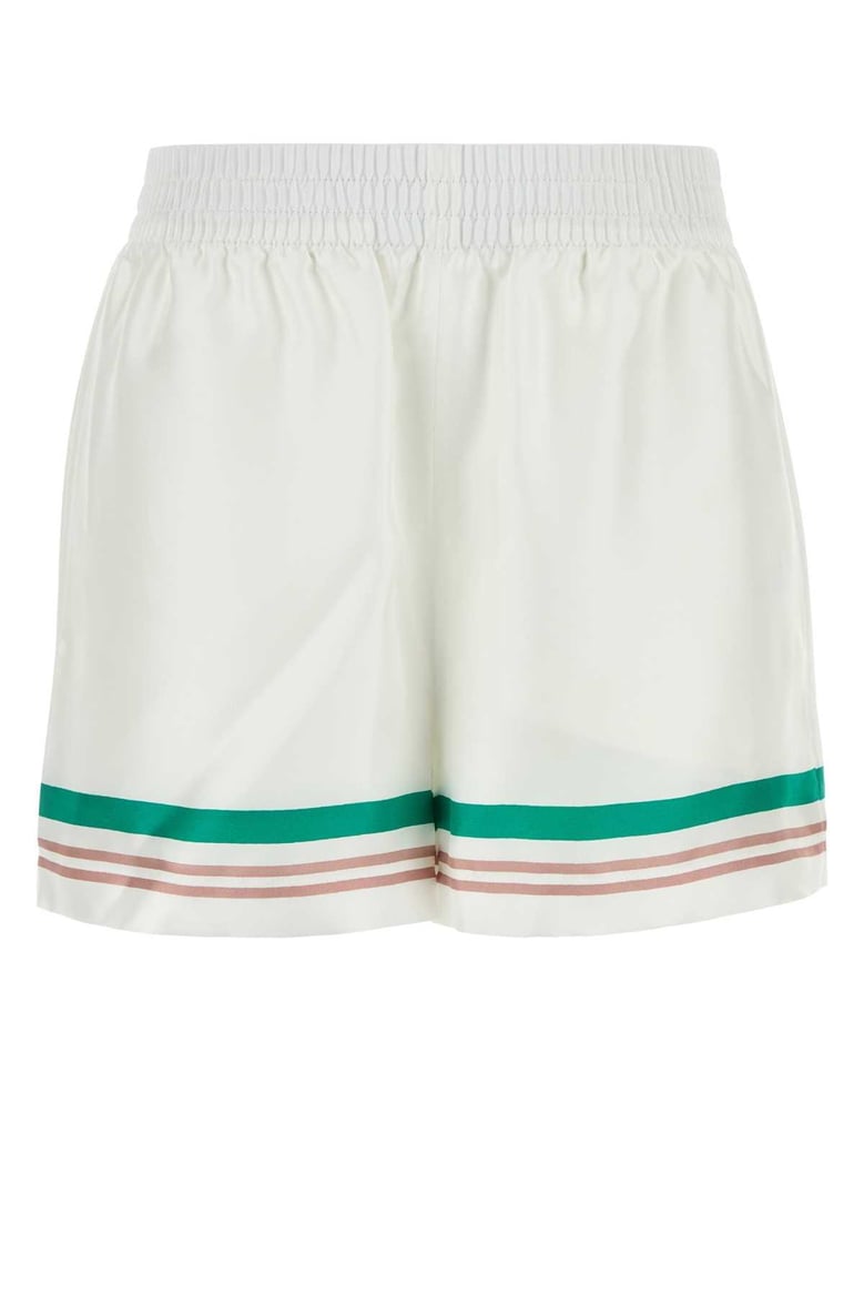 white silk shorts by Selfnex