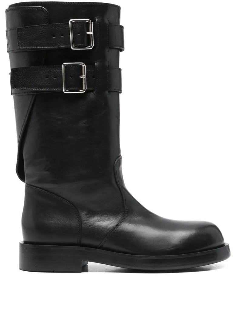 osmo rounded boots with belts by Selfnex