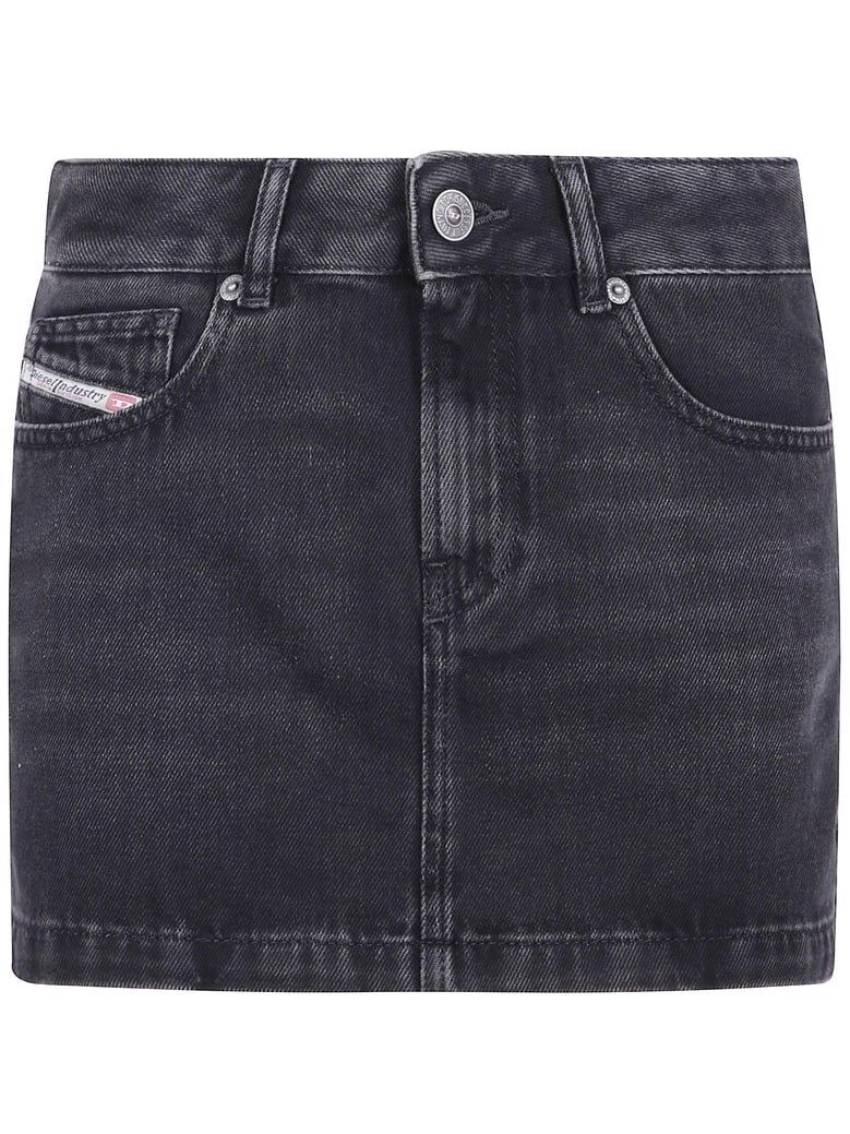 ron mini denim skirt by Selfnex