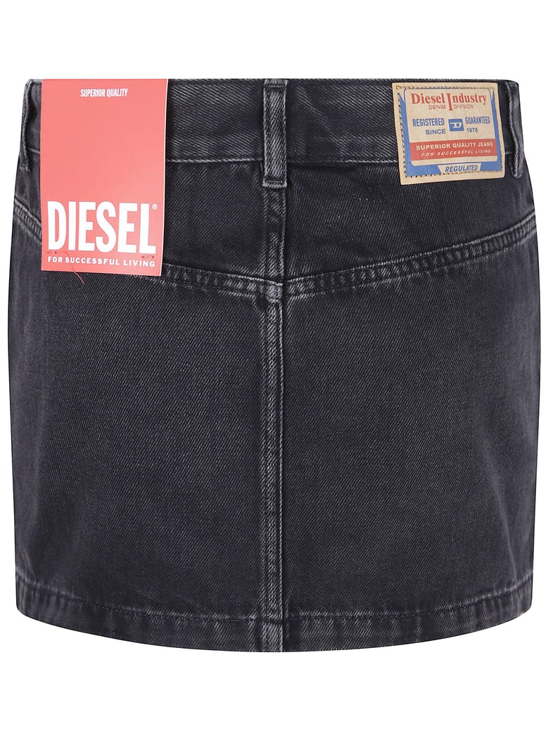 ron mini denim skirt by Selfnex