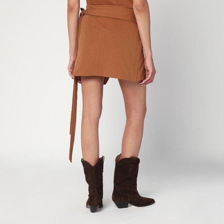 caramel-coloured berenice skirt by Selfnex