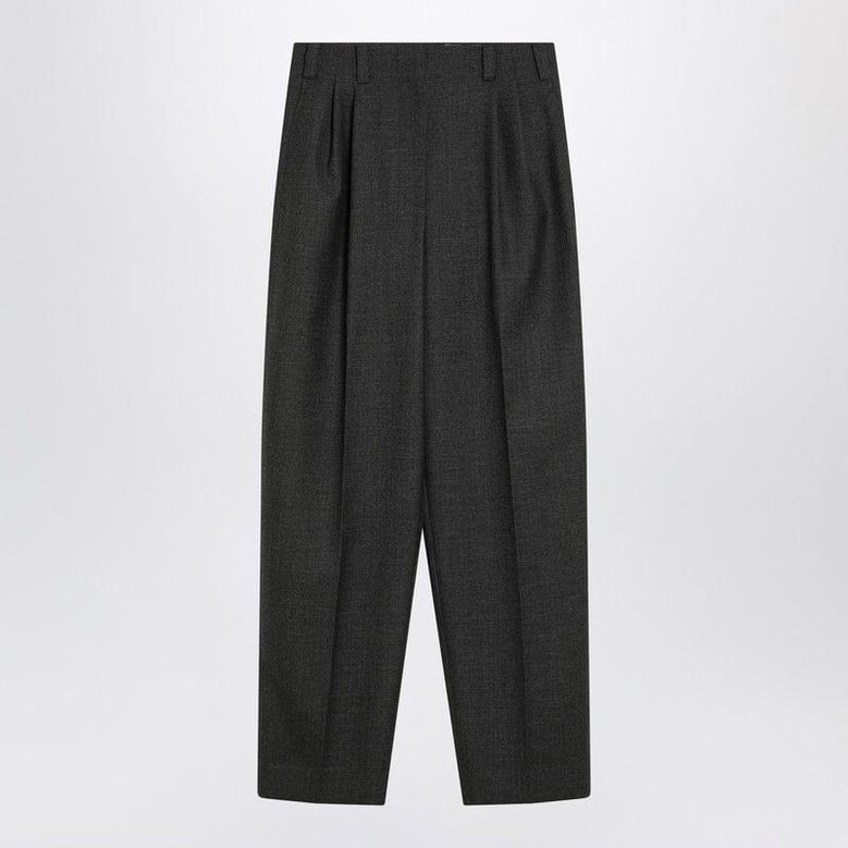 pleated wool trousers by Selfnex