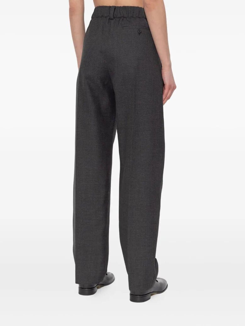 pleated wool trousers by Selfnex