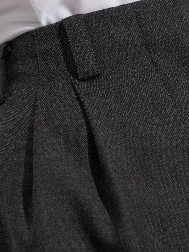 pleated wool trousers by Selfnex