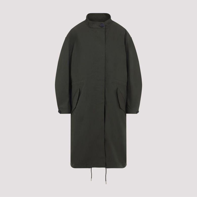 cotton parka with givenchy stamp print by Selfnex