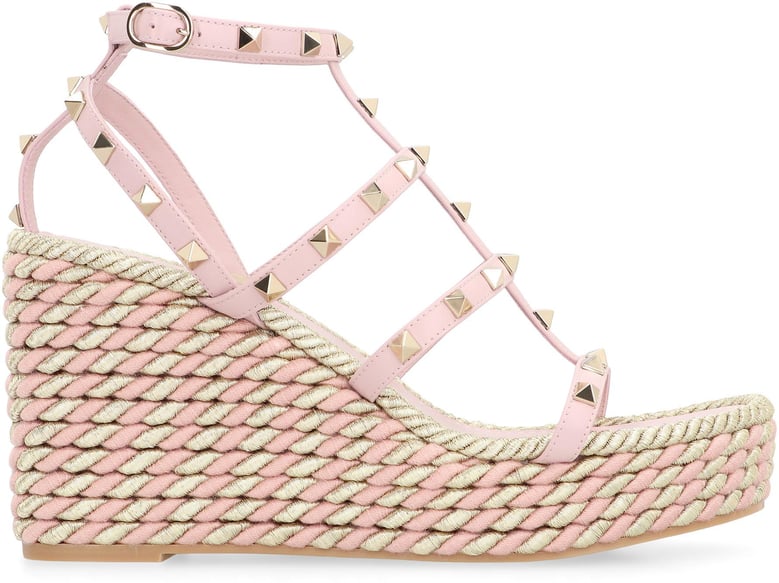 rockstud platform sandals by Selfnex