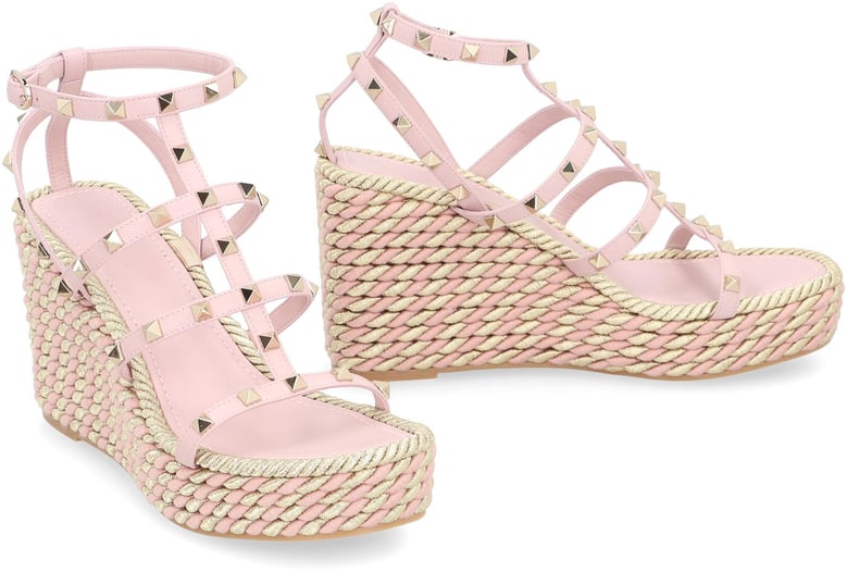 rockstud platform sandals by Selfnex
