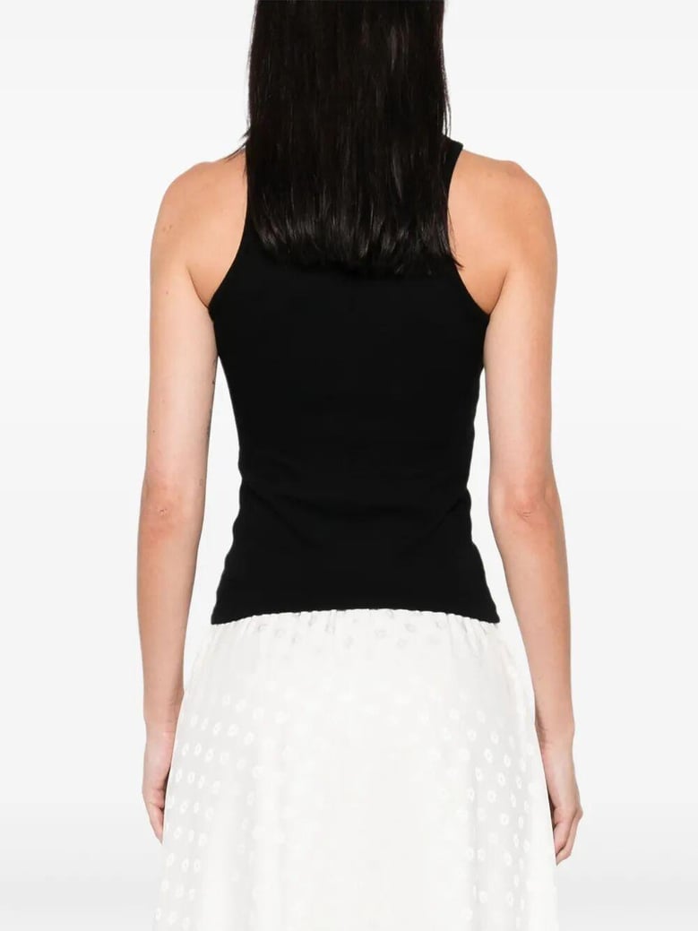 90s orb-embellished ribbed tank top by Selfnex