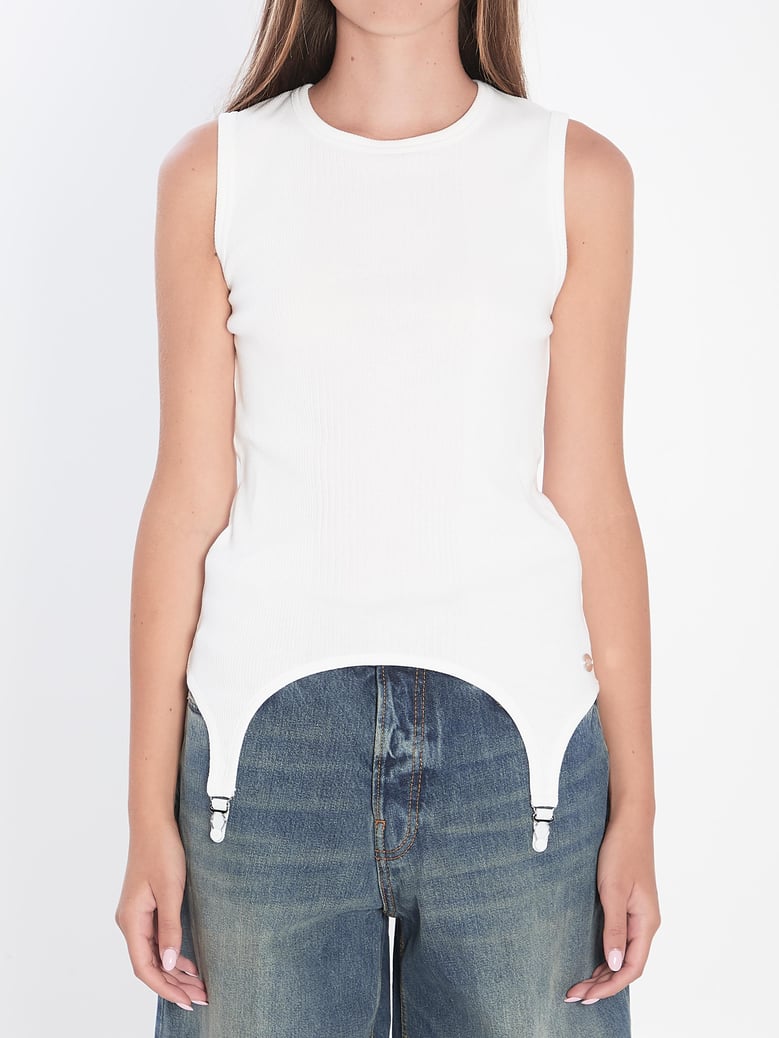 tank top with lingerie garter by Selfnex