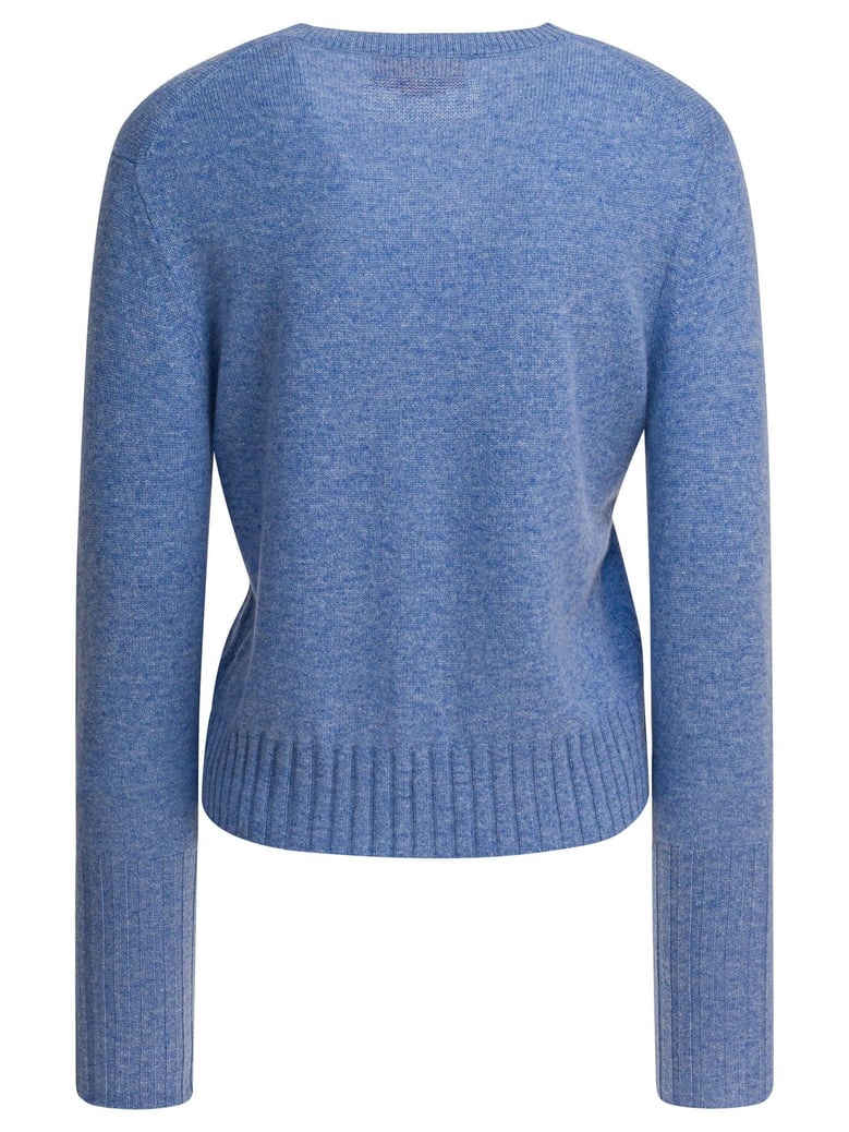 blue cashmere knitwear by Selfnex