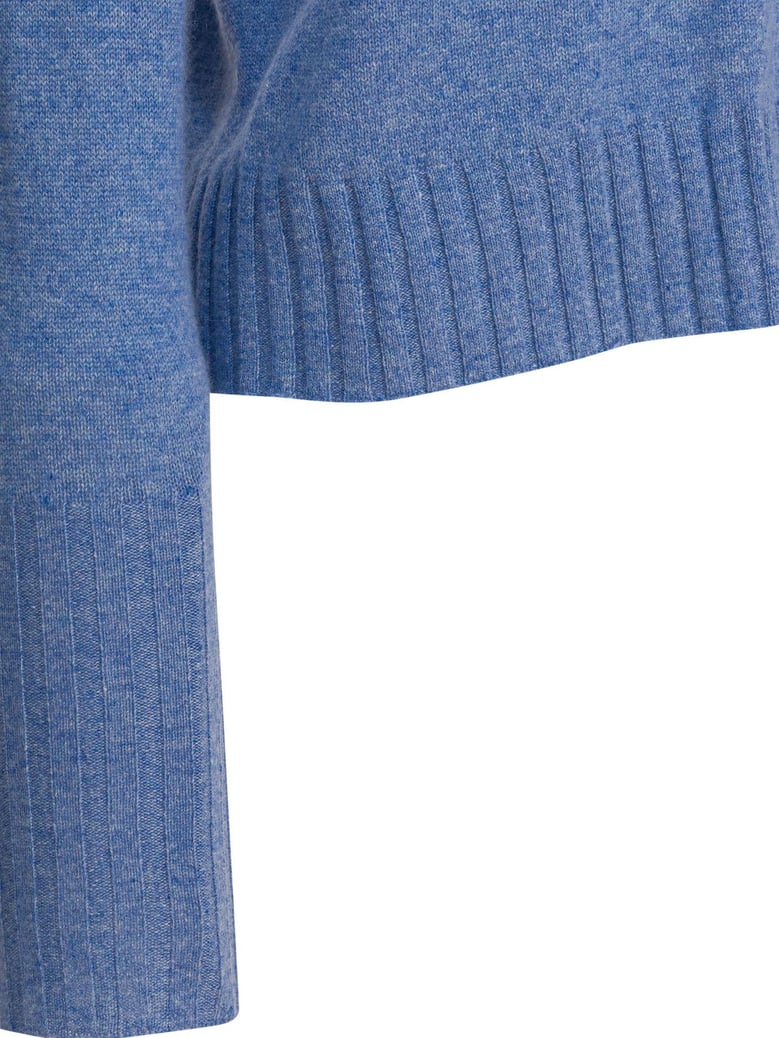 blue cashmere knitwear by Selfnex