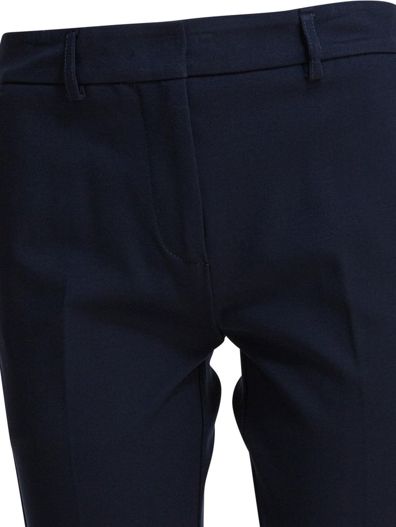 blue elastane trousers by Selfnex