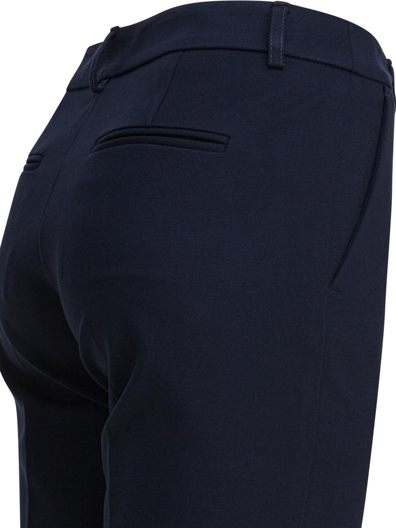 blue elastane trousers by Selfnex