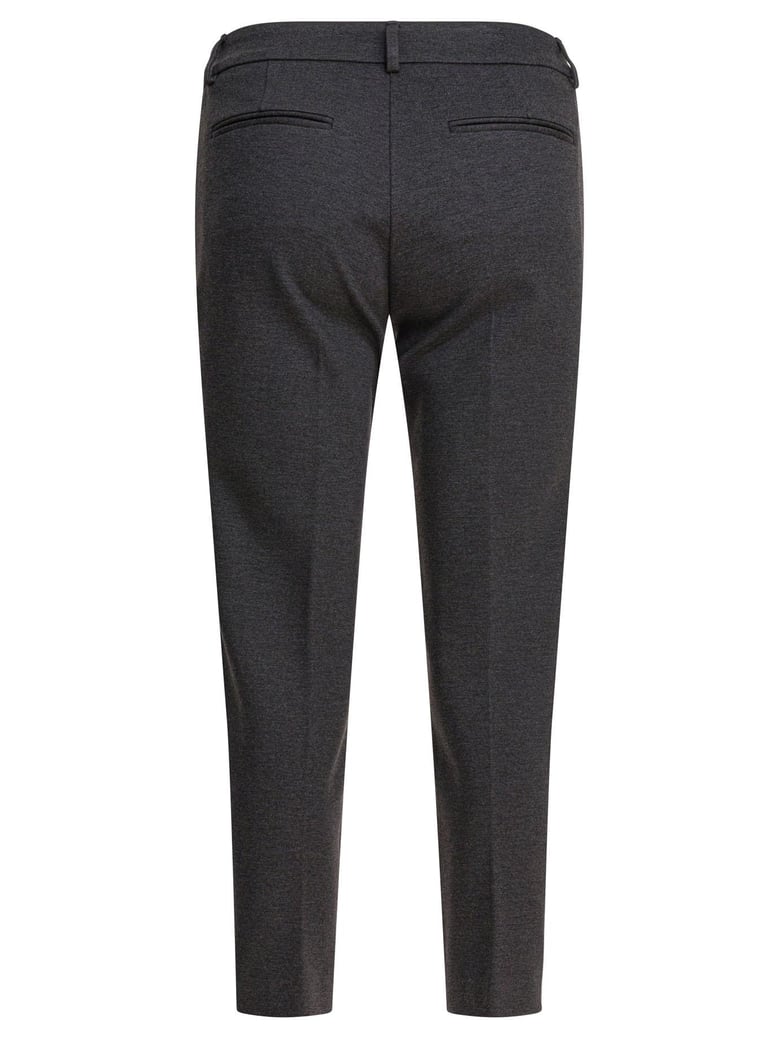 grey elastane trousers by Selfnex